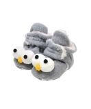 EDOTON Unisex Newborn Winter Boots - Warm Stripe Bootie, Non-Slip Sole, Adjustable Sock - Light Gray (6-12 Months) - Buy Online on GoSupps.com