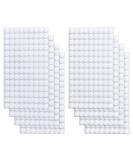 Self Adhesive Dots  1000Pcs(500 Pair Set) 0.39 Inch / 10mm Diameter Hook and Loop Dots Tape  10mm Nylon Sticky Back Coins  Suitable for Classroom  Office  Home  White 0.39 / 10mm - 1000Pcs - Buy Online on GoSupps.com