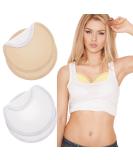 Organic Castor Oil Pack Kit - 4 Reusable Wraps for Liver Detox Neck Relaxation Muscle Pain Relief (White + Khaki) - International Shipping Available - Buy Online on GoSupps.com
