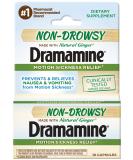 Dramamine Non-Drowsy Naturals Motion Sickness Relief Capsules - Pack of 3 (18 ea) | International Shipping - Buy Online on GoSupps.com