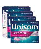 Sleepmelts Cherry Flavor 25mg Diphenhydramine HCI Nighttime Sleep Support | Non-Habit Forming Strong Sleep Aid | Convenient Travel Pack | Pack of 4 - Buy Online on GoSupps.com