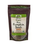 Now Foods Real Food Organic Raw Pumpkin Seeds Unsalted 12 oz (340 g) - Buy Online on GoSupps.com