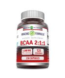 Amazing Formulas BCAA 2:1:1 - 1000 Mg Capsules Supplement | Branched Chain Amino Acids | Made in USA | 250 Count - Buy Online on GoSupps.com