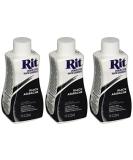 Rit Liquid Fabric Dye Black 8oz (Pack of 3) - Fast & Easy Fabric Dyeing - Buy Online on GoSupps.com