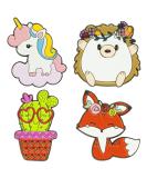 Magnetic Needle Minder for Cross Stitch 4 Pack - Hedgehog, Fox, Unicorn, Cactus Needle Keepers for Sewing and Embroidery Kit. Set of Needle and Pin Holders for Crafts and Needlework Supplies - Buy Online on GoSupps.com