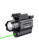 COSMOING Rail Mounted Green Laser Light Combo & 600 Lumen Strobe Pistol Flashlight - Quick Release for Pistols - Buy Online on GoSupps.com