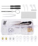 Bewudy Glasses Repair Set - 25 Pairs Silicone Anti-Slip Nose Pads Self-Adhesive Screws & Cleaning Cloth - Perfect for International Shipping - Buy Online on GoSupps.com