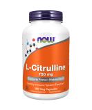 Now Foods L-Citrulline 750 mg 180  Veg Capsules - Buy Online on GoSupps.com