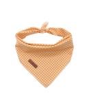 Lionet Paws Dog Bandana Headscarves - Triangle Scarf Yellow & White Checked LL | Stylish Pet Accessory for All Breeds - Buy Online on GoSupps.com