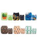 Alva Baby Diapers - Reusable & Washable | 6 Diapers + 12 Inserts (6DM09-DE) - Eco-Friendly & International Shipping - Buy Online on GoSupps.com