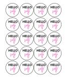 20 x 4.5cm edible 60th Birthday champagne prosecco flute drink toppers uncut HELLO 60 - Buy Online on GoSupps.com