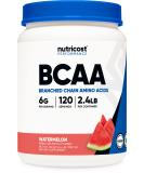 Nutricost BCAA Powder 2:1:1 - Watermelon Flavor (120 Servings) | Gluten Free Non-GMO Vegetarian | International Shipping Available - Buy Online on GoSupps.com