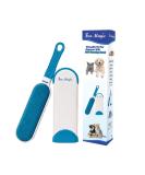 Fur Magic Pet Hair Remover Lint Brush With Self-Cleaning Base Reusable Fluff Remover for Clothes Double-Sided Fur Cleaner for Dog and Cat Blue Brush - Buy Online on GoSupps.com