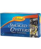 Roland Foods Smoked Petite Oysters in Oil - Wild Caught 3oz Tin (Pack of 10) - Buy Online on GoSupps.com
