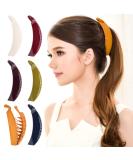 RC Roche Ornament 6 Pcs Premium Interlocking French Banana Hair Clip for Thick Hair - No Slip Ponytail Maker and Fashion Accessory Clamps in Classic Multicolor (Pack of 6) - Buy Online on GoSupps.com
