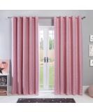 Dreamscene Star Blackout Curtains for Kids Bedroom Pair of Eyelet Thermal Panels - Blush Pink - 46" x 72" Blush Pink 46" wide x 72" drop - Buy Online on GoSupps.com