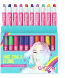 GirlZone Hair Chalk Set - 10 Piece Temporary Hair Color for Girls Ages 8-12 | Birthday Gift for 7-11 Year Olds - Buy Online on GoSupps.com