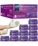 Inspire Stretch Vinyl Exam Gloves - Pack of 1000 | Latex-Free Disposable Medical Cleaning Gloves Large - Buy Online on GoSupps.com