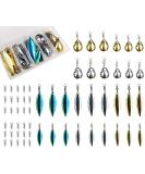30pcs Tail Spinners Willow Colorado Blade Spin Lure Making for Senko Lures Worms Bass Fishing Soft Plastic Lures - Buy Online on GoSupps.com