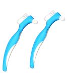 Mediusre Orthodontic Denture Cleaning Brush x 2 - Comfort Contoured Grip, Double Sided Design - Buy Online on GoSupps.com