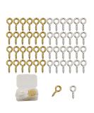 1000pcs Small Screw Eyes Pins for Jewelry Making - Silver & Gold 8mm x 4mm Mini Eyelet Hooks for Resin Clay Ornament Keychains - Buy Online on GoSupps.com
