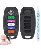 NPET Teething Toys for Babies 6-12 Months | Car Remote Control Teether for Sore Gums Relief | Anti-Drop Silicone Baby Toy BPA Free - Black - Buy Online on GoSupps.com