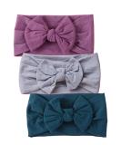 Newborn Baby Girl Headbands - Soft Hair Bows for Girls - 3pcs-A Set - Buy Online on GoSupps.com