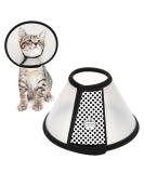 Depets Adjustable Recovery Pet Cone E-Collar for Cats Puppy Rabbit, Plastic Elizabeth Protective Collar Wound Healing Practical Neck Cover S: 5.9-7.6 IN - Buy Online on GoSupps.com