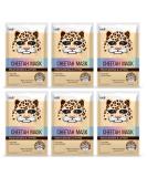 Epielle Cheetah Character Skincare Sheet Masks | Animal Spa Mask | -For All Skin Types |spa gifts for women  Spa Gift  Birthday Party Gift for her kids  Spa Day Party  Girls Night  Slumber party  Stocking Stuffers | 6 co... - Buy Online on GoSupps.com