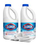 2 Splash-Less Bleach Cleaners (40oz) + Daley Mint Towel | Bulk Disinfecting Cleaner for Laundry Floors Bathroom & Tile - 80oz Total - Buy Online on GoSupps.com