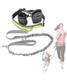 Cadrim Hands Free Dog Lead Walking Belt Ajustable Lead Dog Leash Waist Belt Pet Dog Leash Coupler Running Jogging Walking Dogs Lead Belt Adjustable with 2 Pack Bags and Reflective Strip 38kg (Grey) - Buy Online on GoSupps.com