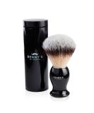 Shaving Brush | Free Travel Case | BENNY'S | Luxury Brush | Gentle Exfoliator | Removes Dirt Dead Skin and Reduce Blemishes | Men's Gift Idea | Creates The Best Shaving Cream Lather | Made in The UK - Buy Online on GoSupps.com