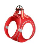 Buy Heele Small Soft Dog Dishes & Air Mesh Adjustable Harness - Safe Control for Walking Running Training - Reflective Red XS - Buy Online on GoSupps.com