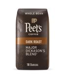 Peet's Coffee, Dark Roast Whole Bean Coffee - Major Dickason's Blend 18 Ounce Bag Major Dickason's 18 Ounce (Pack of 1) - Buy Online on GoSupps.com