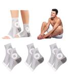 Buy 3 Pairs of Upgraded Neuropathy Compression Socks 15-20 mmHg for Men & Women - Grey Large | Soothing Relief for Pain & Discomfort | International Shipping Available - Buy Online on GoSupps.com