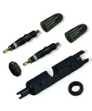 Buy Black Set: 2X Original Schwalbe SV Valve Insert Smoke Grey Caps & Accessories - International Shipping Available - Buy Online on GoSupps.com