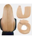 Buy Hotlulana #18 Real Hair Tape In Extensions 20 Inch (50cm) 50g 100% Natural Human Hair 20PCs Invisible & Lightweight - Buy Online on GoSupps.com