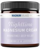Chamomile Lavender Magnesium Lotion for Nighttime Relaxation - Topical Magnesium Cream for Legs, Arms, and Chest - Safe for Kids - 4 Fl Oz - Buy Online on GoSupps.com