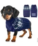 Katzinst Christmas Dog Sweater for Small Dogs | Fleece Sweater for French Bulldogs Dachshunds Chihuahuas & Yorkies - Blue - Buy Online on GoSupps.com