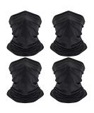 Qhui Multifunctional Hose Scarf - 4 Pack Neckerchief for Men & Women | Breathable Quick-Drying Sun Protection for Motorcycle Running & Cycling - Buy Online on GoSupps.com