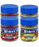 Wylers Beef and Chicken Bouillon Cubes 3.25 oz - Set of 4 Jars (2 of Each) | 20041258081001 - Buy Online on GoSupps.com