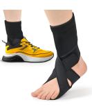 AFO Foot Drop Brace - Comfortable Day & Night Support for Men & Women | Soft Brace for Plantar Fasciitis Stroke Recovery TBI ALS MS - Fits Shoes & Barefoot (Left - Buy Online on GoSupps.com