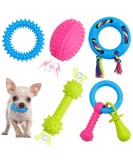 Puppy Dog Teething Toys 5pcs Puppy Chew Toy Set with Ball and Ropes Indestructible Interactive Squeaky Dog Toys Dog Chew Toys Puppy Gift for 8 Weeks Small Puppies and Medium Dogs - Buy Online on GoSupps.com