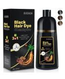 Natural Black Hair Dye Shampoo - 3-in-1 Herbal Color Solution for Men & Women | Ammonia-Free Lasts 30 Days - 16.90 oz - Buy Online on GoSupps.com