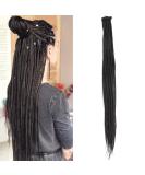 30 Synthetic Dreadlocks Extensions - 20 Strands Pack | Soft Crocheted Braided Hair | Reggae Hip-Hop Style | Color 4# - Buy Online on GoSupps.com