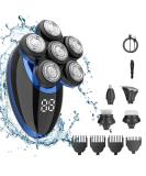 ZORUMAN Head Shaver for Men 6D Electric Mens Head Shaver 5-in-1 Cordless Head Shavers for Bald Men with LED Display Rotary Hair Shaver for Head Face Skin IPX7 Waterproof Wet Dry Use 6900-BLACK - Buy Online on GoSupps.com