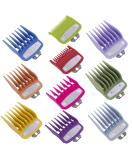 10 Pack Clipper Guards Cutting Guides for Wahl Clipper with Metal Clip/Color Coded-from 1/16 Inch to 1 Inch(1.5-25mm) Fits All Full Size Wahl Clippers (Colorful) - Buy Online on GoSupps.com