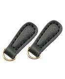 NX Garden 2pcs Genuine Leather Zipper Pulls - Black Pull Straps for Boots, Jackets, Bags & Purses - Buy Online on GoSupps.com