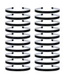 20 Pack Black Women s Hair Straps - Thin Plastic Fabric-Covered Elastic Holders for DIY Accessories - Buy Online on GoSupps.com