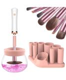 Fesmey Electric Makeup Brush Cleaner Spinner with 8 Size Collars - Fast & Automatic Makeup Brush Cleaning Machine (White) - Buy Online on GoSupps.com